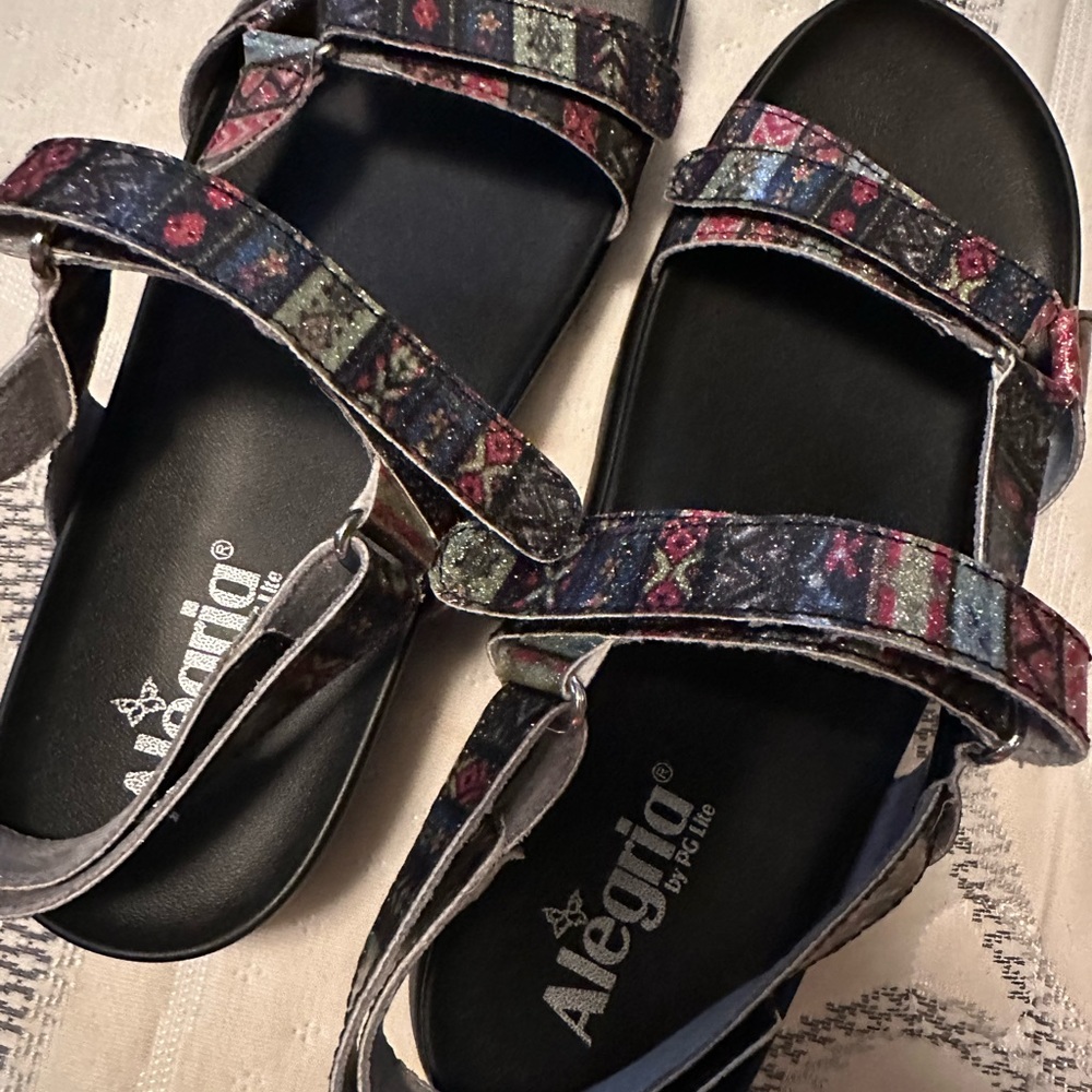 Alegria women’s glitter sandals